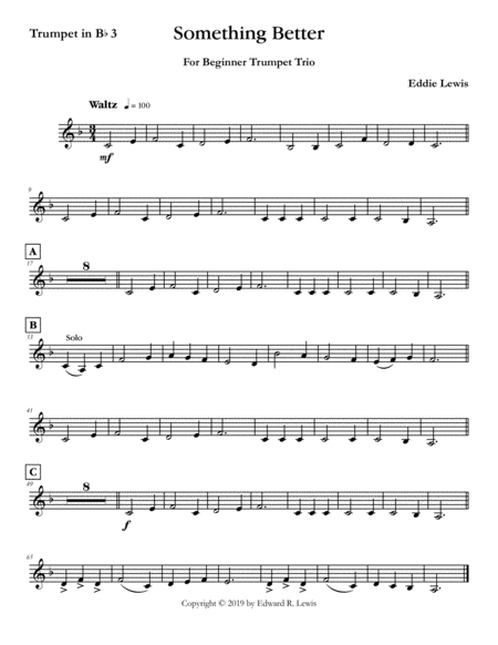 Something Better for Beginner Trumpet Trio image number null