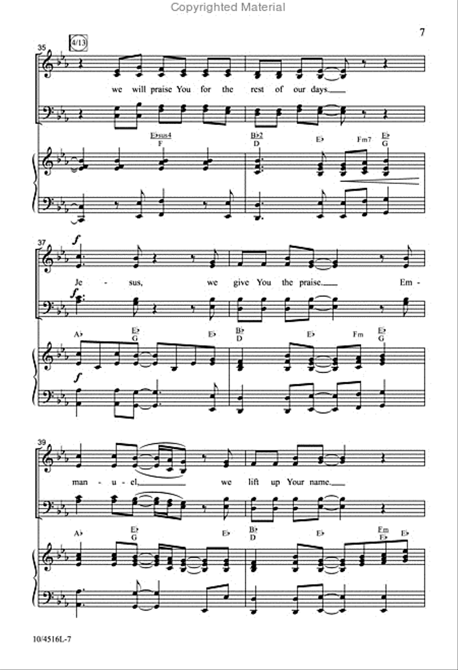 In the Sanctuary In the Sanctuary 4-Part scores gallery preview page 7