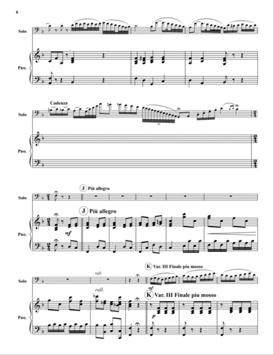 Bravura - Variations Euphonium scores gallery preview page 6
