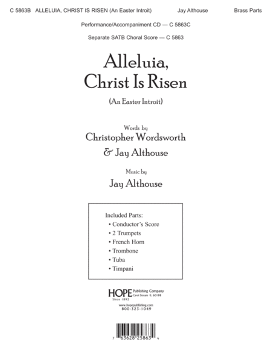 Alleluia, Christ Is Risen (An Easter Introit) Choir scores gallery preview page 1
