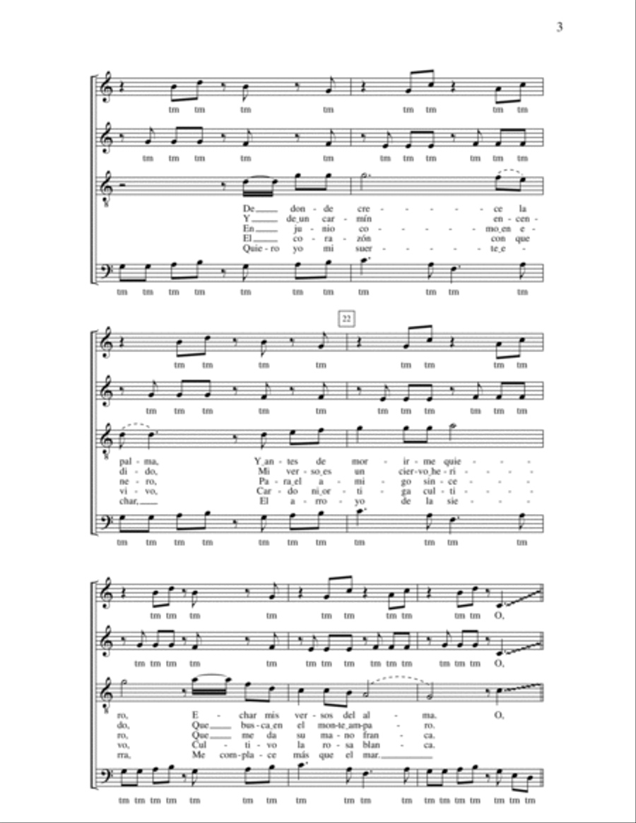 Guantanamera 4-Part scores gallery preview page 3