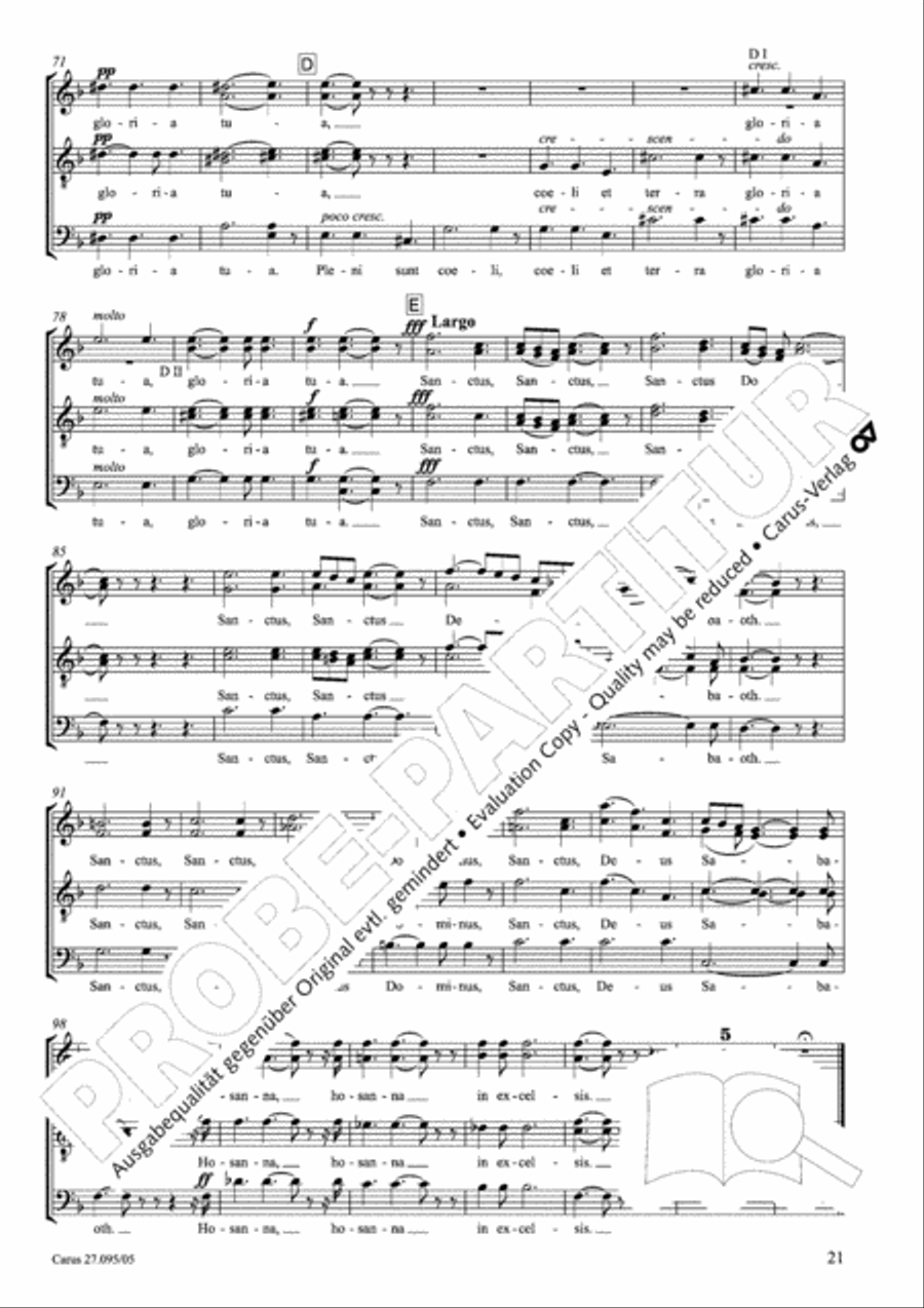 Messe solennelle de sainte Cecile Messe solennelle de sainte Cecile STB scores gallery preview page 22