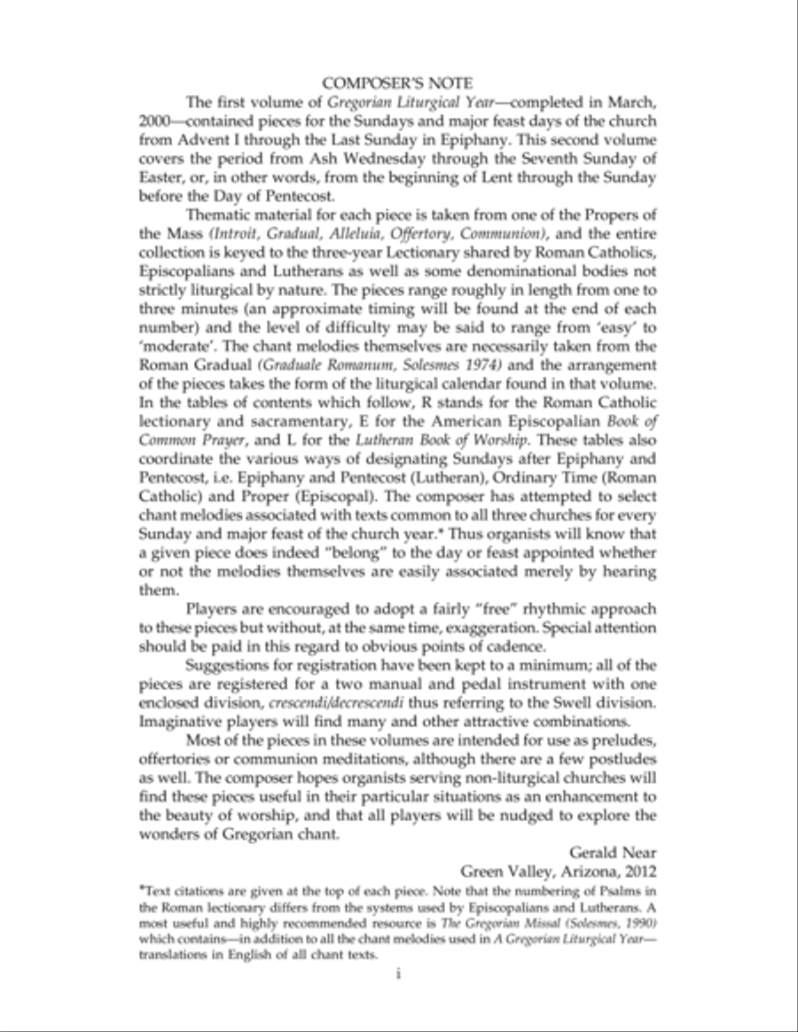 A Gregorian Liturgical Year for Organ, Volume 2 Organ scores gallery preview page 3