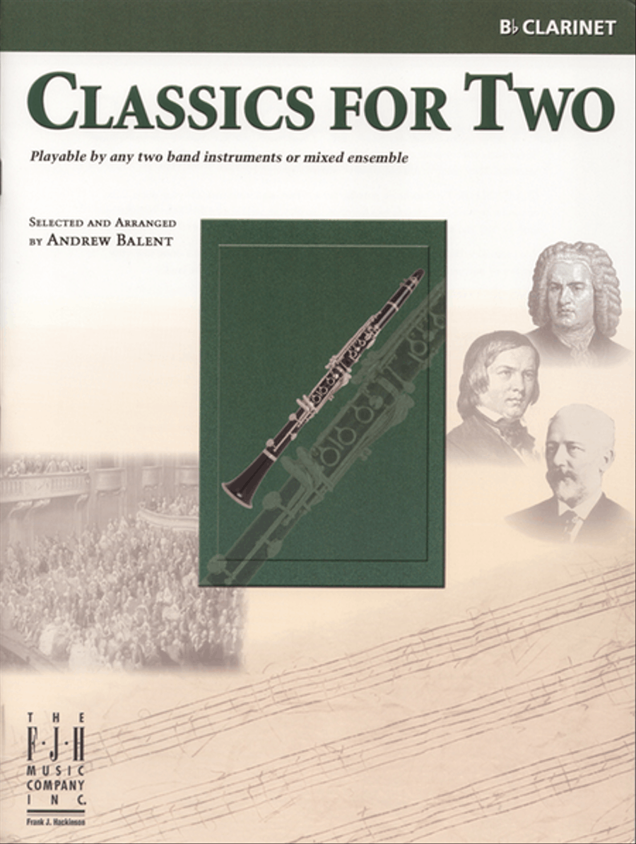 Classics for Two, B-flat Clarinet B-Flat Clarinet scores gallery preview page 1