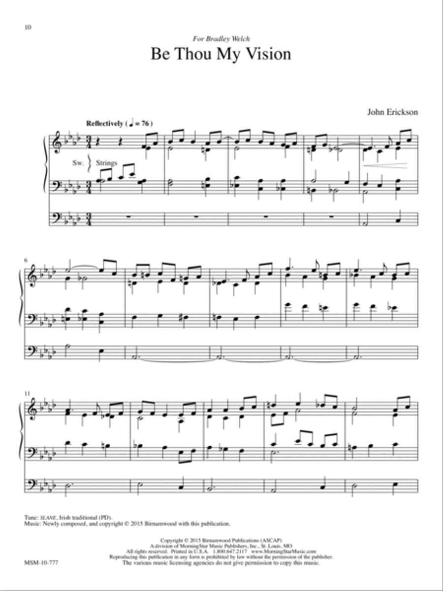 Be Thou My Vision Be Thou My Vision Organ scores gallery preview page 1