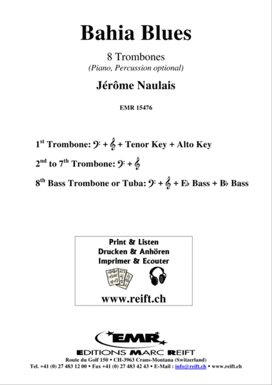 Bahia Blues Trombone scores gallery preview page 2