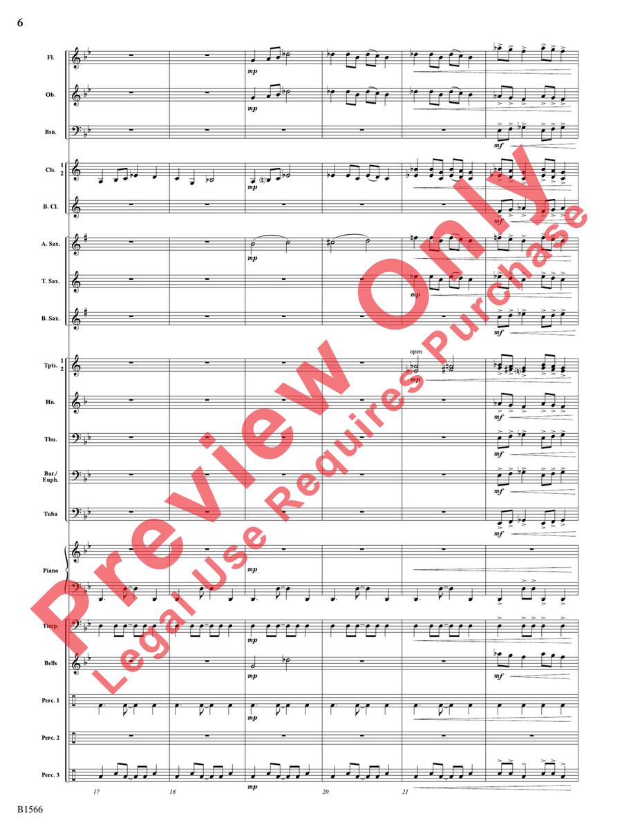 Shadows Unleashed Concert Band scores gallery preview page 7