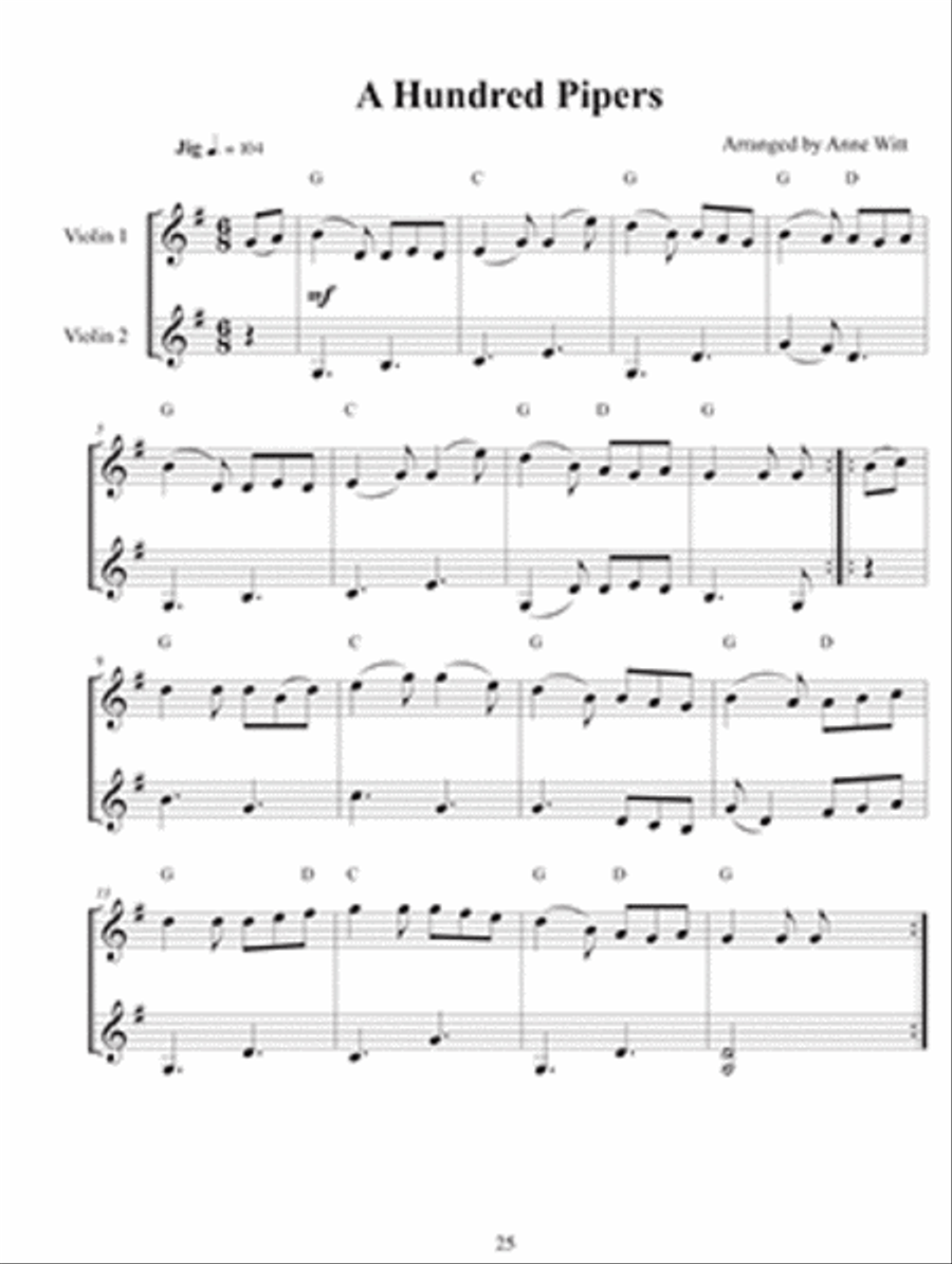 Scottish Airs and Dances for Violin Solo or Duet String Duet scores gallery preview page 3