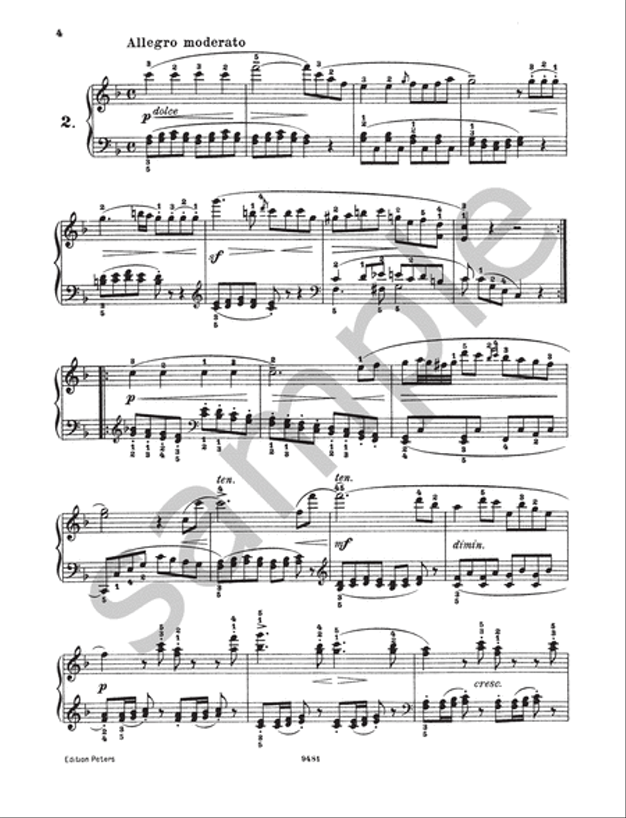 24 Studies for the Left Hand Op. 718 Piano Method scores gallery preview page 4