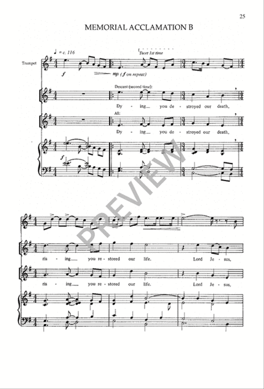A Mass of Life A Mass of Life 4-Part scores gallery preview page 25