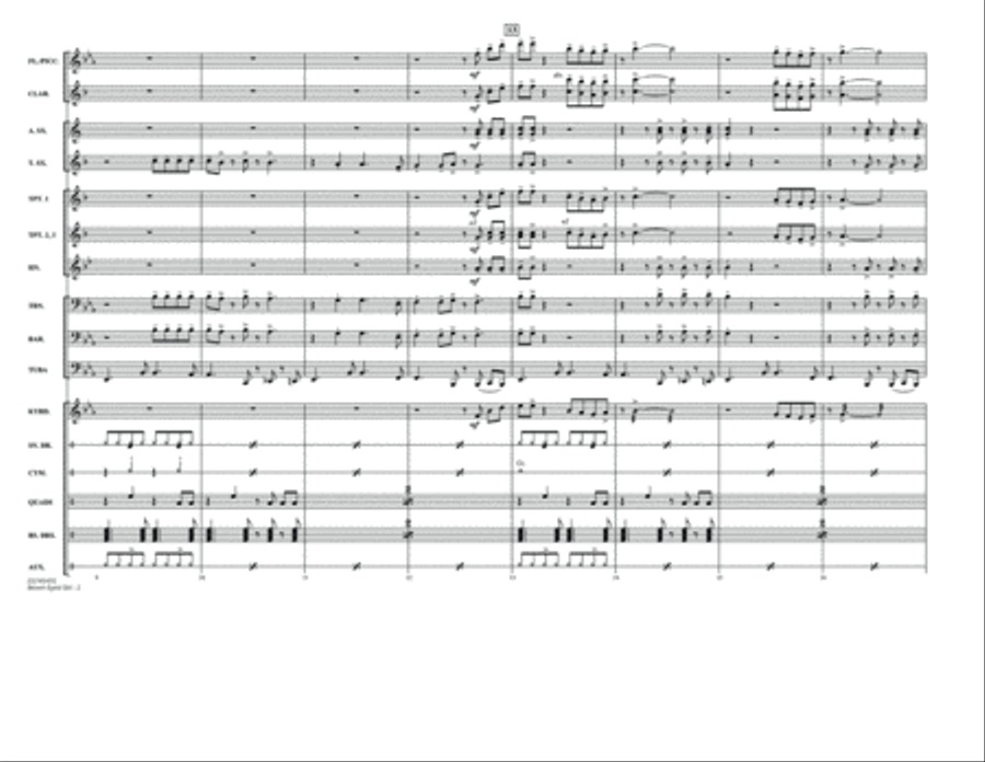 Brown Eyed Girl - Full Score Marching Band scores gallery preview page 2