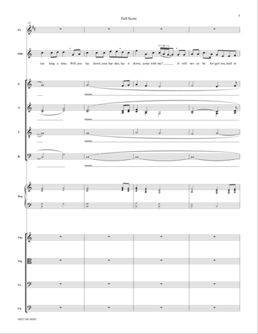 Meet Me Here (from Considering Matthew Shepard) - Score Choir scores gallery preview page 5