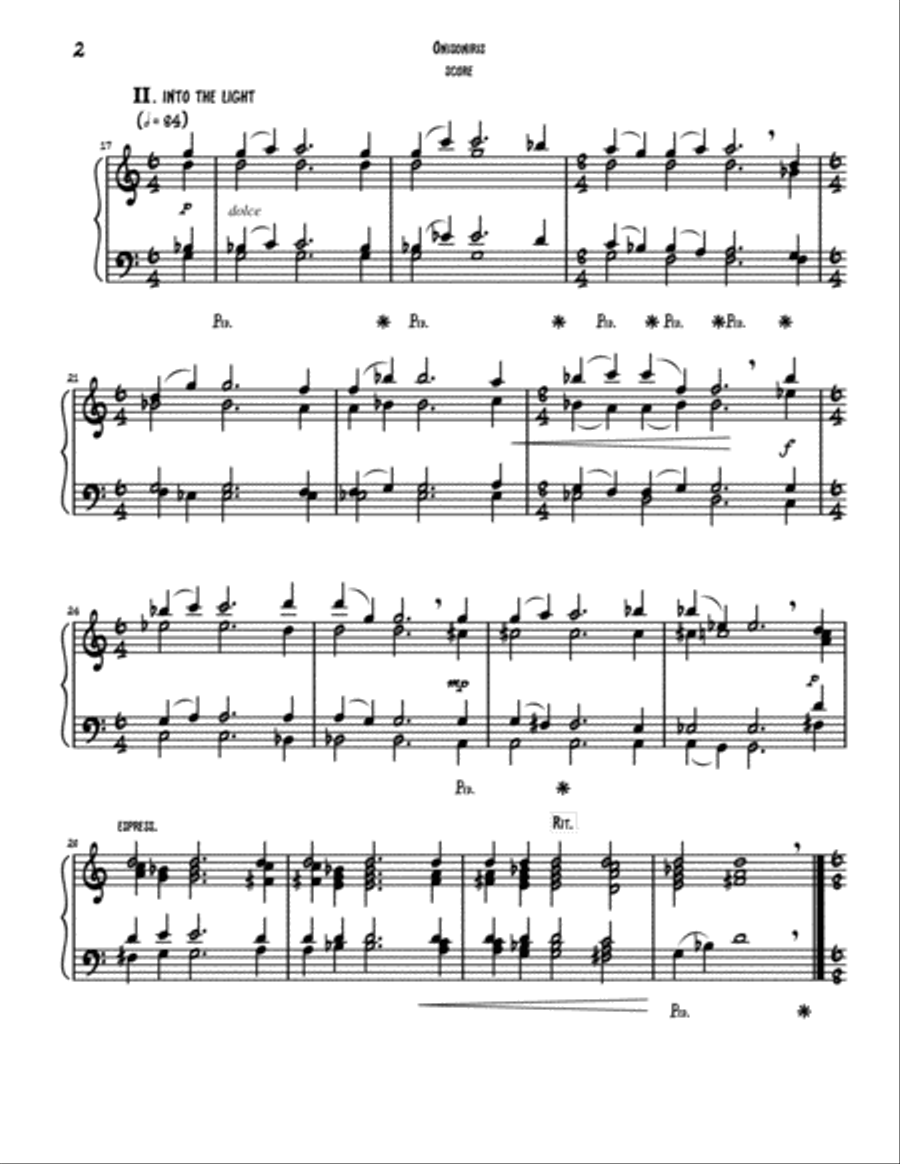 Onisoniris for solo Piano Piano Solo scores gallery preview page 2