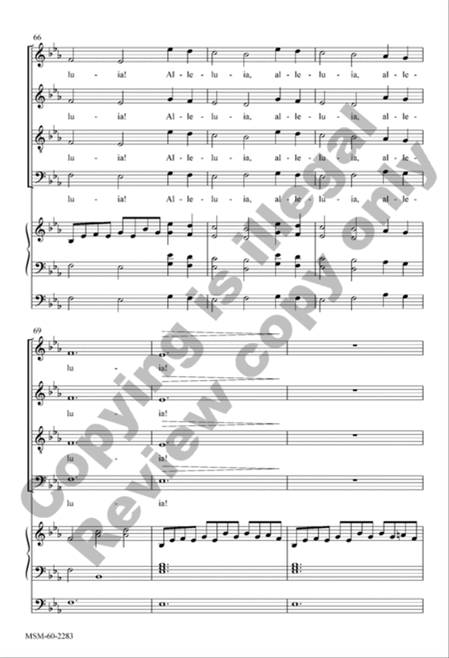 All Creatures of Our God and King (Choral Score) 4-Part scores gallery preview page 10