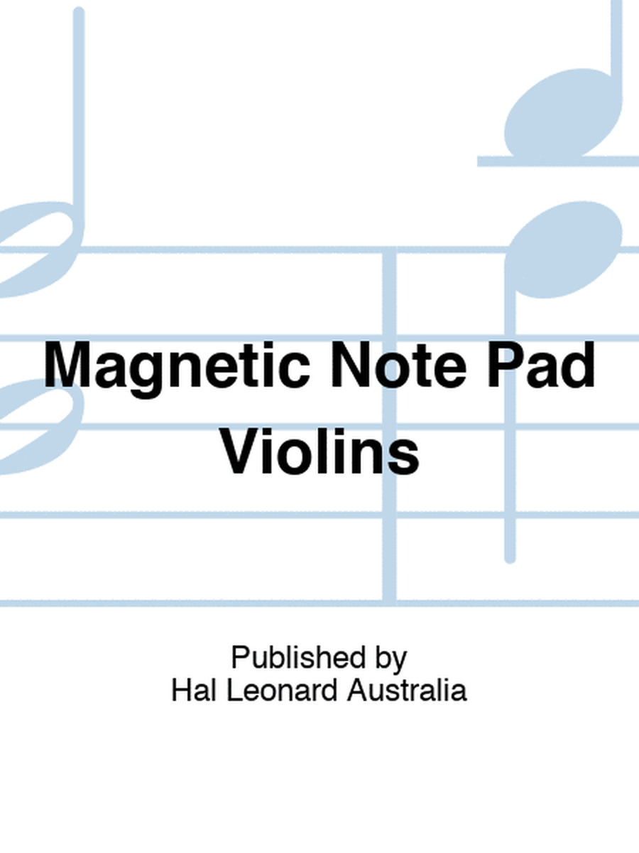 Magnetic Note Pad Violins