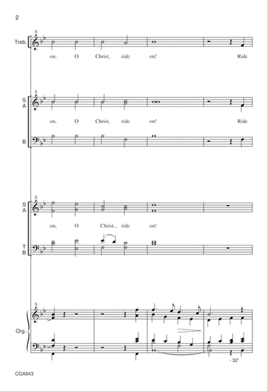 Ride On, Ride On in Majesty Choir scores gallery preview page 2
