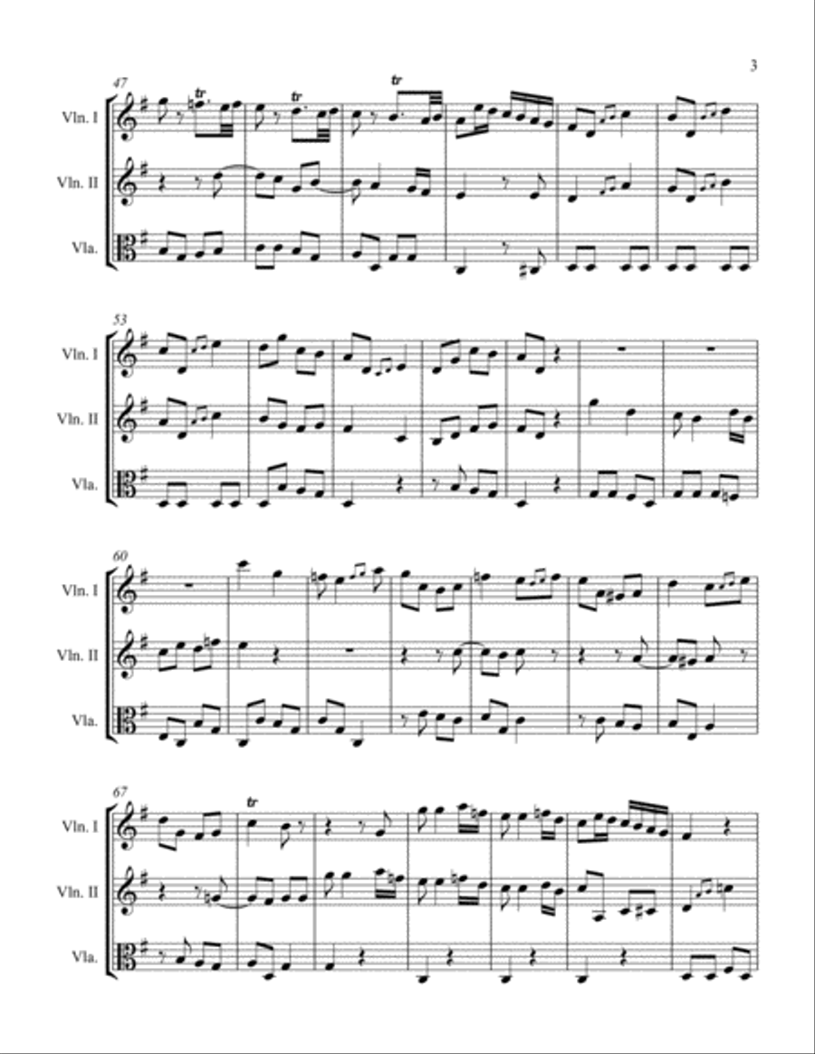 Allegro molto String Trio scores gallery preview page 3