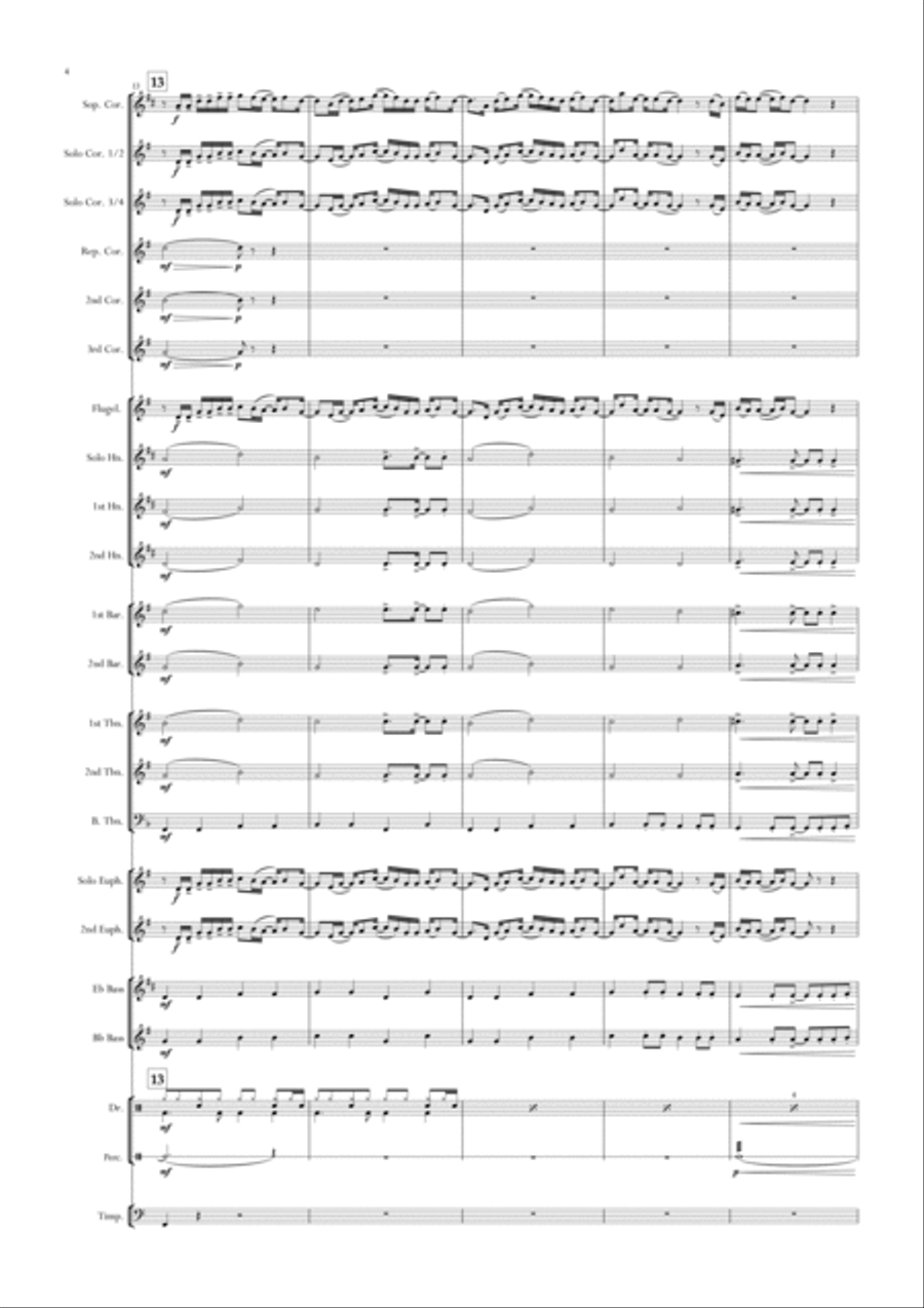 Rocket Man (i Think It's Gonna Be A Long Long Time) Brass Band scores gallery preview page 4
