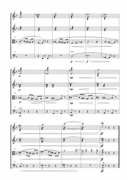 Prelude & Aragonaise from "Carmen Suite" for String Quartet image number null