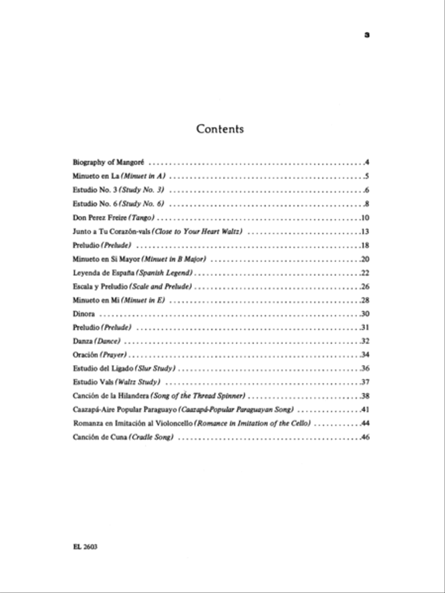 Guitar Works of Agustin Barrios Mangore, Volume 2 Acoustic Guitar scores gallery preview page 3