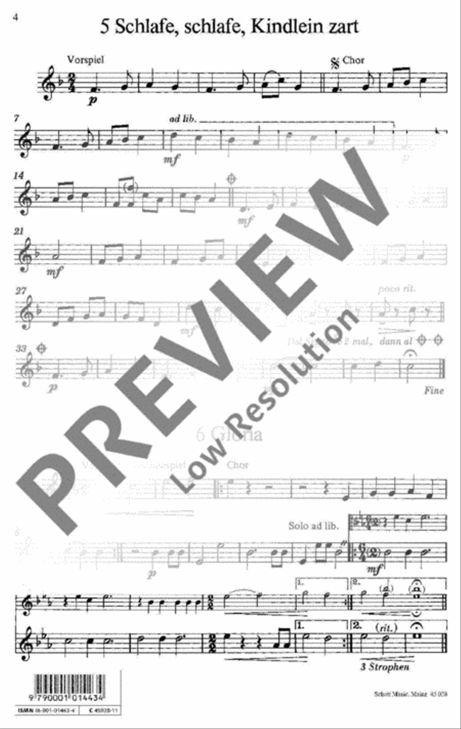 Mit freudigem Schall Choir scores gallery preview page 5