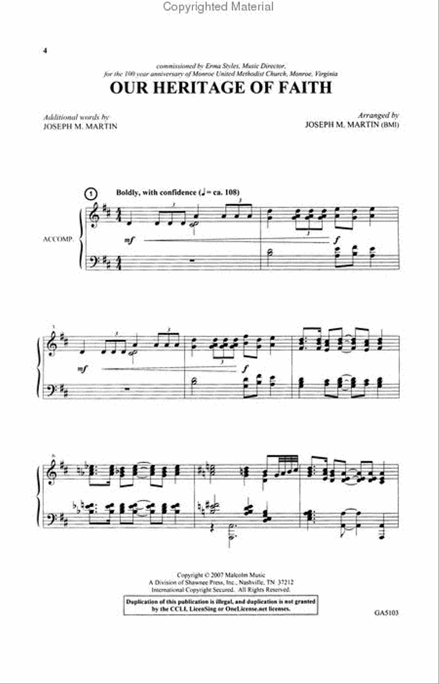 Of Faith and Freedom (Collection) 4-Part scores gallery preview page 2