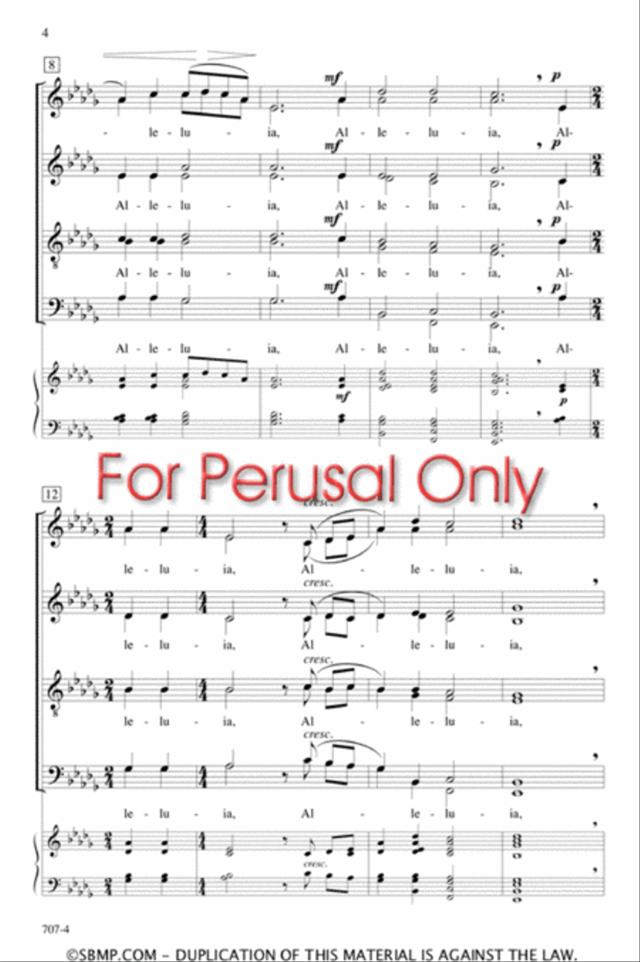 Alleluia - SATB divisi Octavo Divisi scores gallery preview page 3