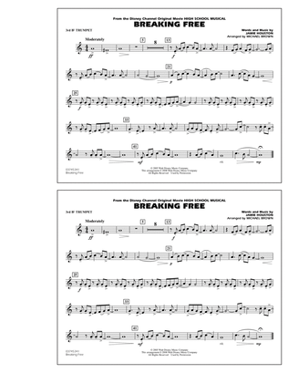 Breaking Free (from High School Musical) - 3rd Bb Trumpet
