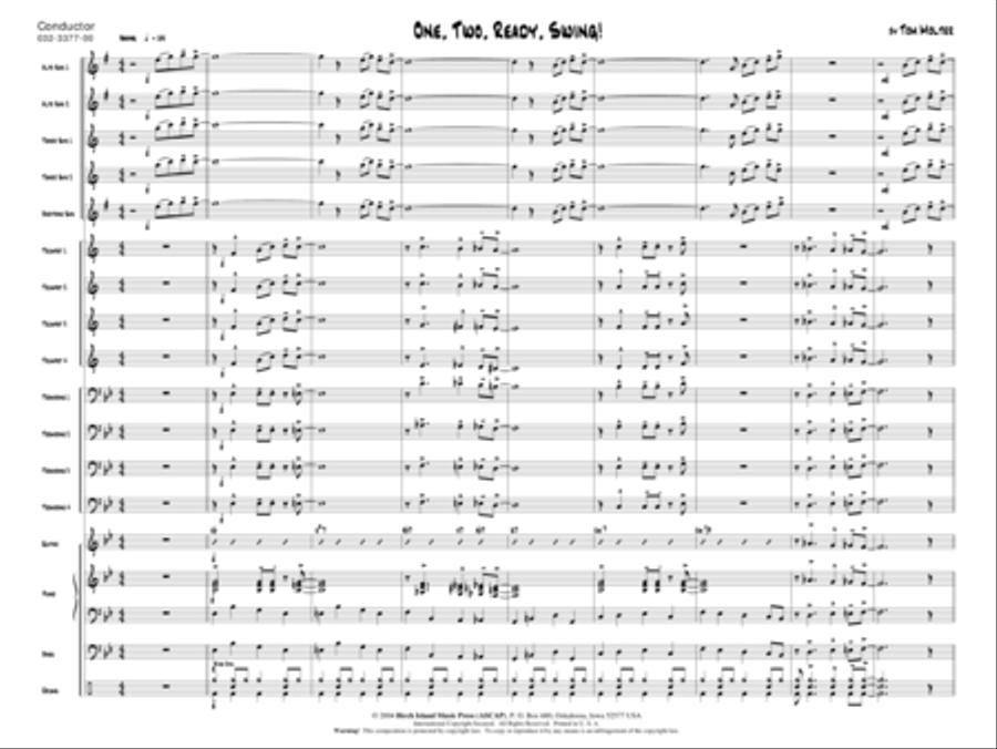 One, Two, Ready, Swing! One, Two, Ready, Swing! Jazz Ensemble scores gallery preview page 2