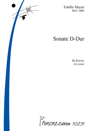 Book cover for Sonata D Major for piano