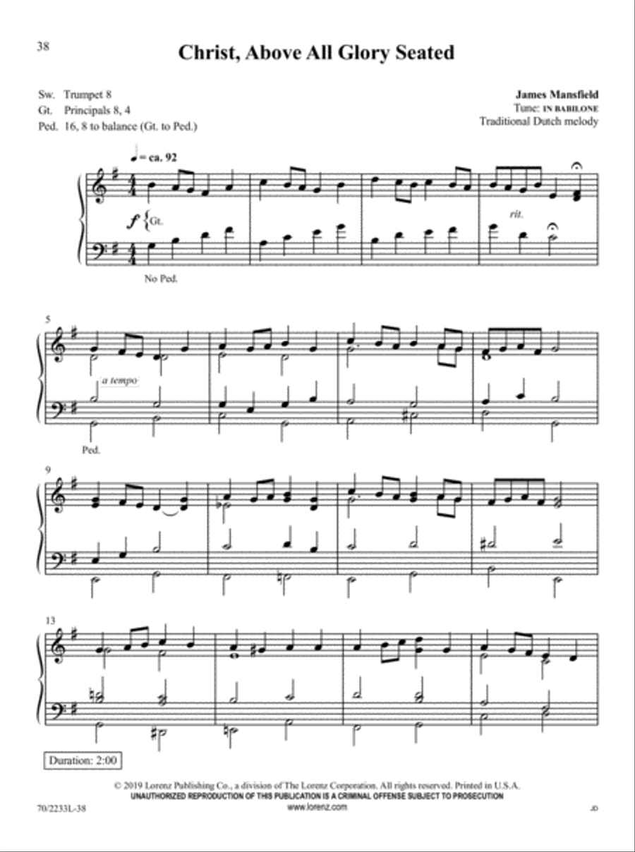 Easy Organ Library, Vol 67 Organ Solo scores gallery preview page 19