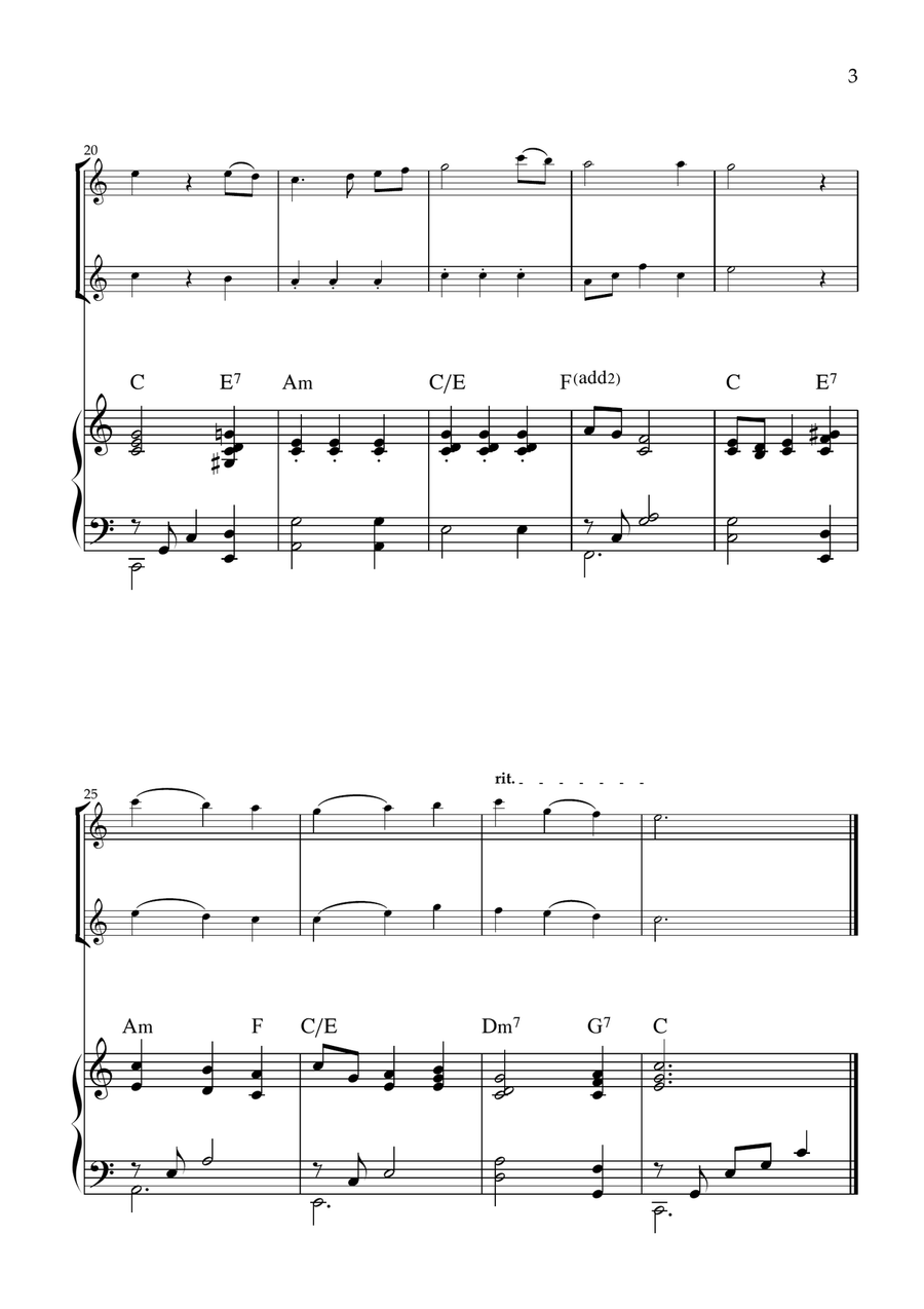 The First Noel String Duet scores gallery preview page 3