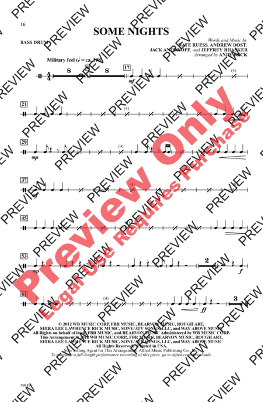 Some Nights Men's Choir scores gallery preview page 16