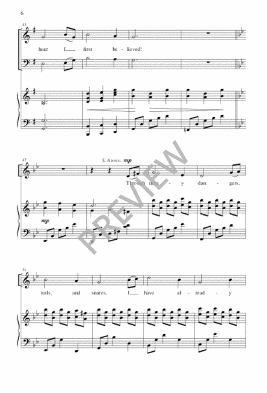 Amazing Grace Amazing Grace Divisi scores gallery preview page 6