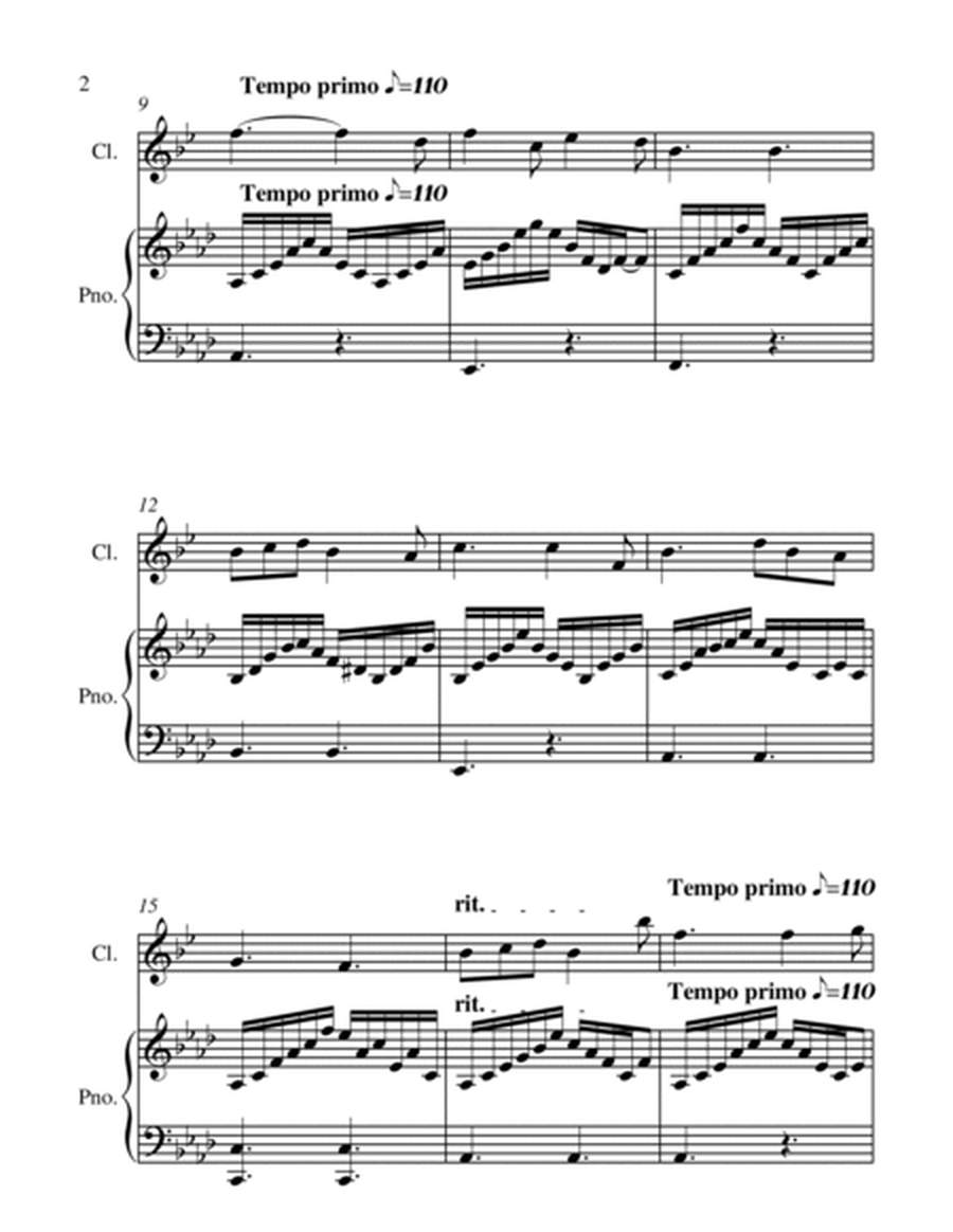 O Mio Babbino Caro - G.Puccini - Bb Clarinet and Piano image number null