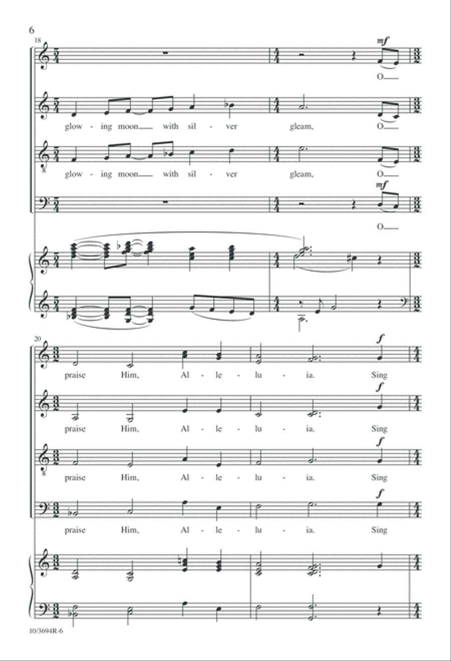 All Creatures, Lift Your Voice and Sing! 4-Part scores gallery preview page 6