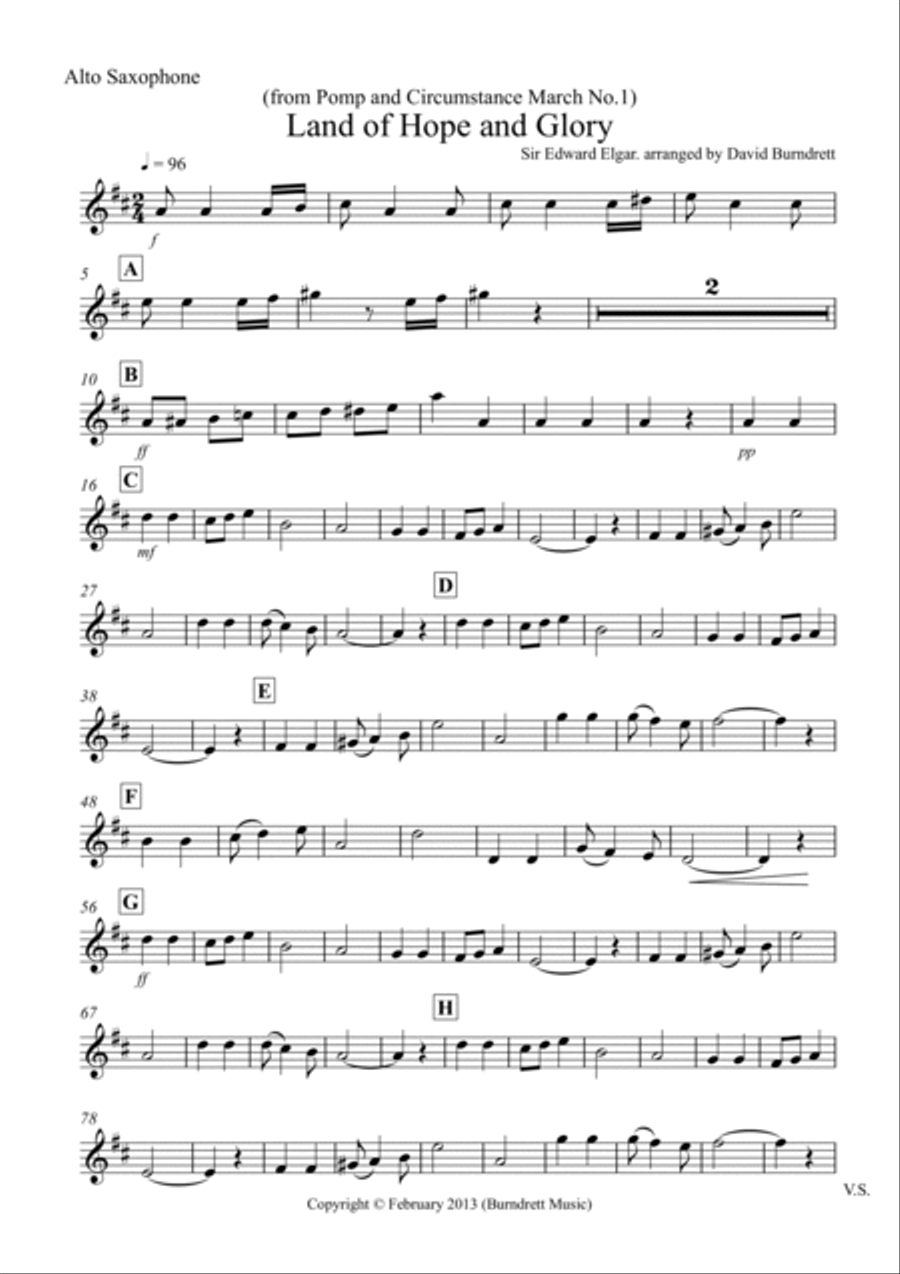 Land of Hope and Glory for School Wind Band Concert Band scores gallery preview page 6