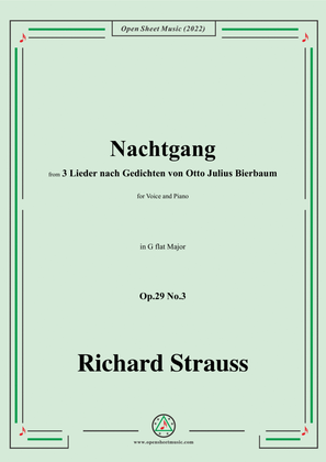 Richard Strauss-Nachtgang,in G flat Major,Op.29 No.3