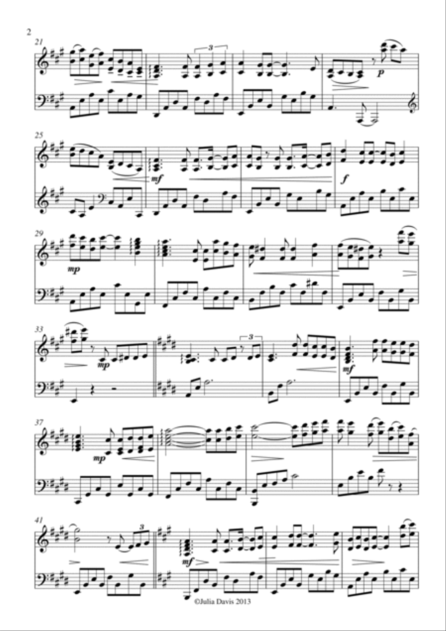 Moments passed Moments passed Piano Solo scores gallery preview page 2