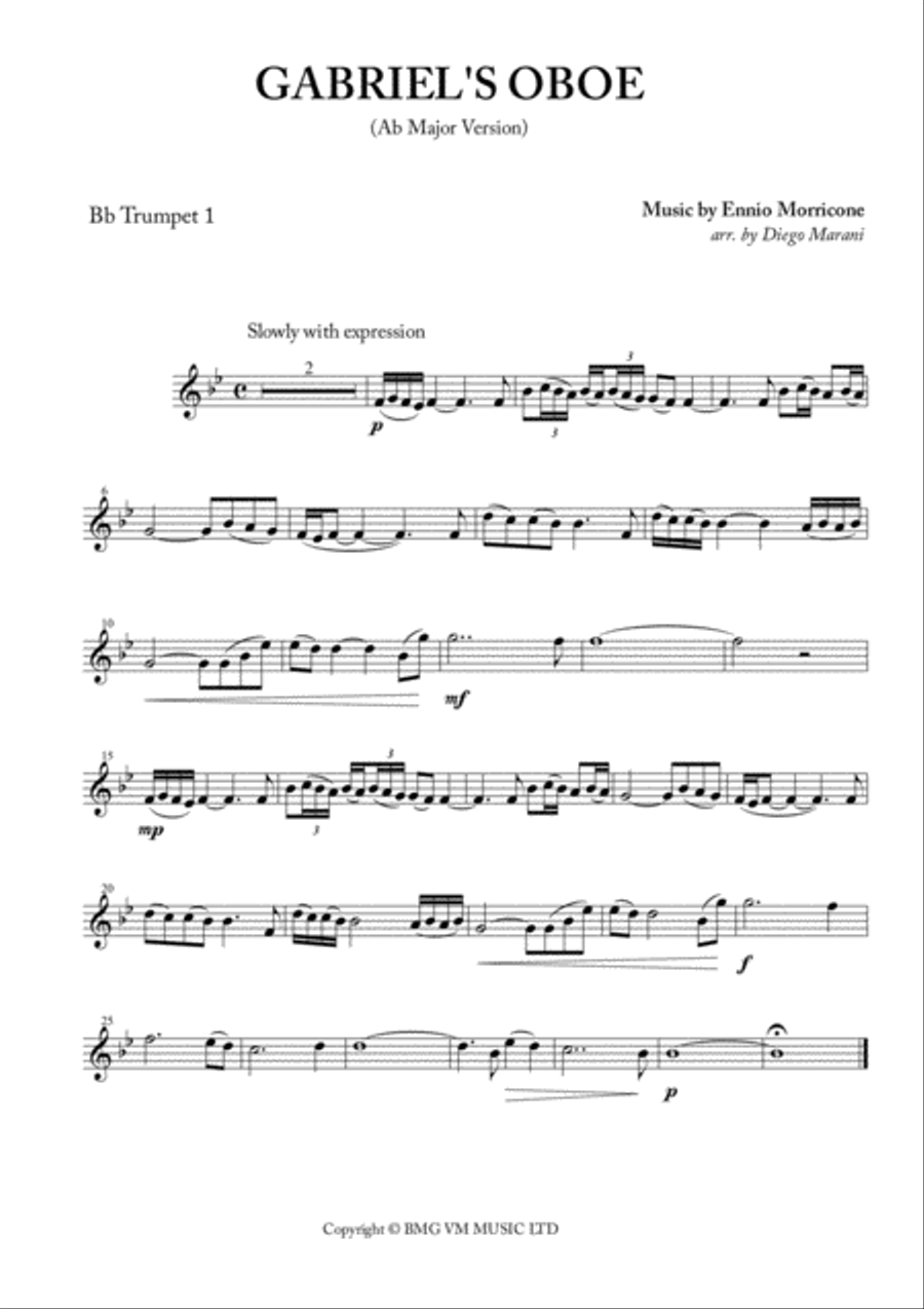 Gabriel's Oboe Brass Ensemble scores gallery preview page 2
