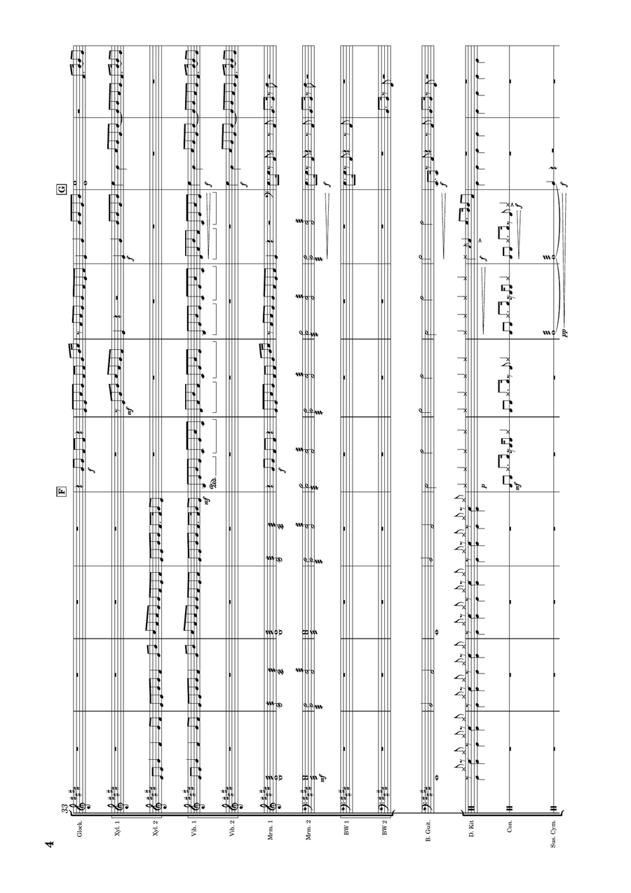 Cheerleader Percussion Ensemble scores gallery preview page 5