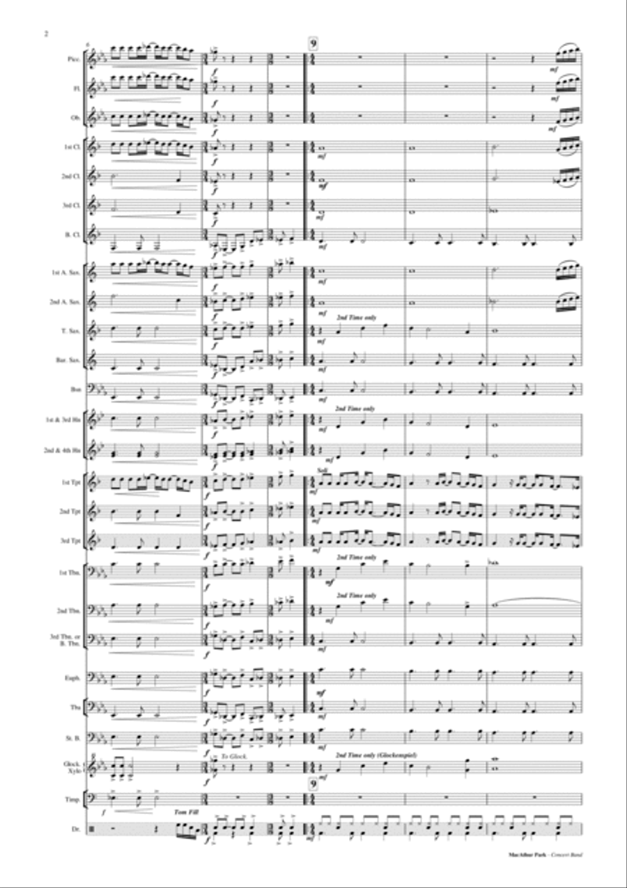 Macarthur Park Concert Band scores gallery preview page 3