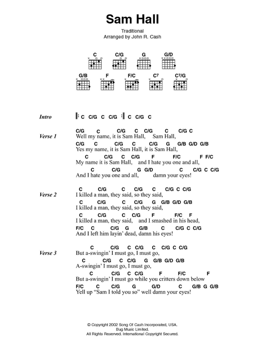 Sam Hall 3-Part scores gallery preview page 1