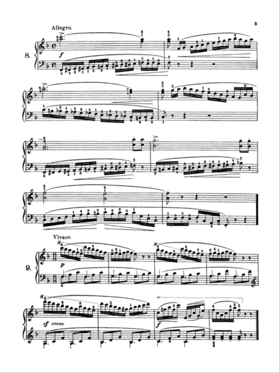 Czerny: 160 Eight-Measure Exercises, 821 Piano Method scores gallery preview page 5