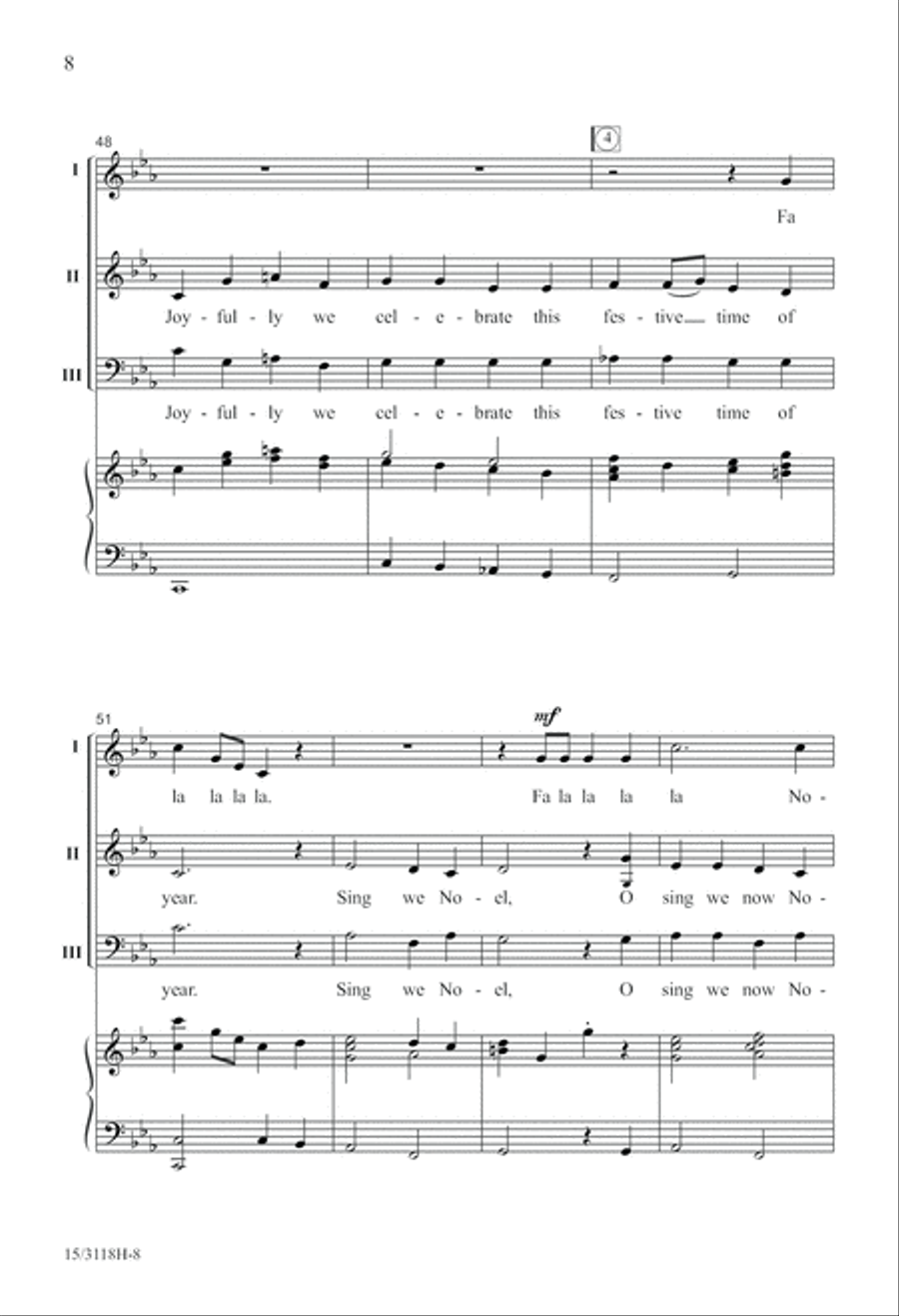 Fa La La Noel Fa La La Noel 3-Part scores gallery preview page 9