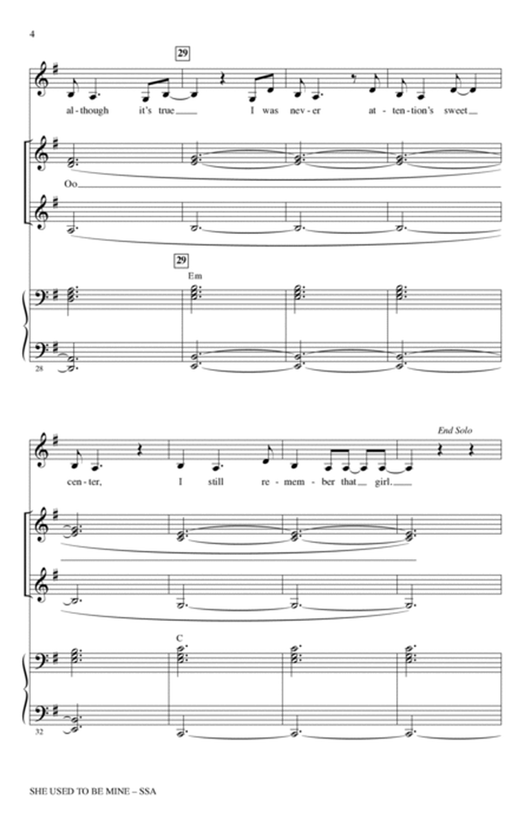 She Used To Be Mine (from Waitress the Musical) (arr. Mac Huff)