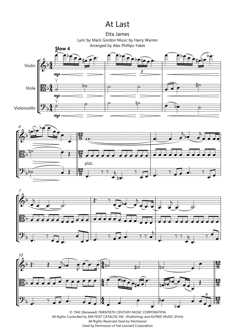 At Last String Trio scores gallery preview page 1