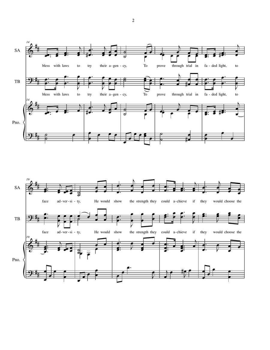 The Savior: A Sacred Cantata for SATB Choir with piano accompaniment 4-Part scores gallery preview page 5