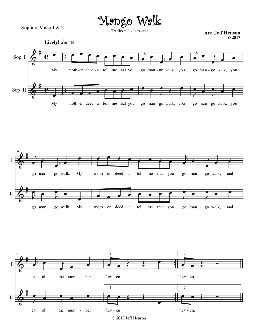 Mango Walk Choir scores gallery preview page 6