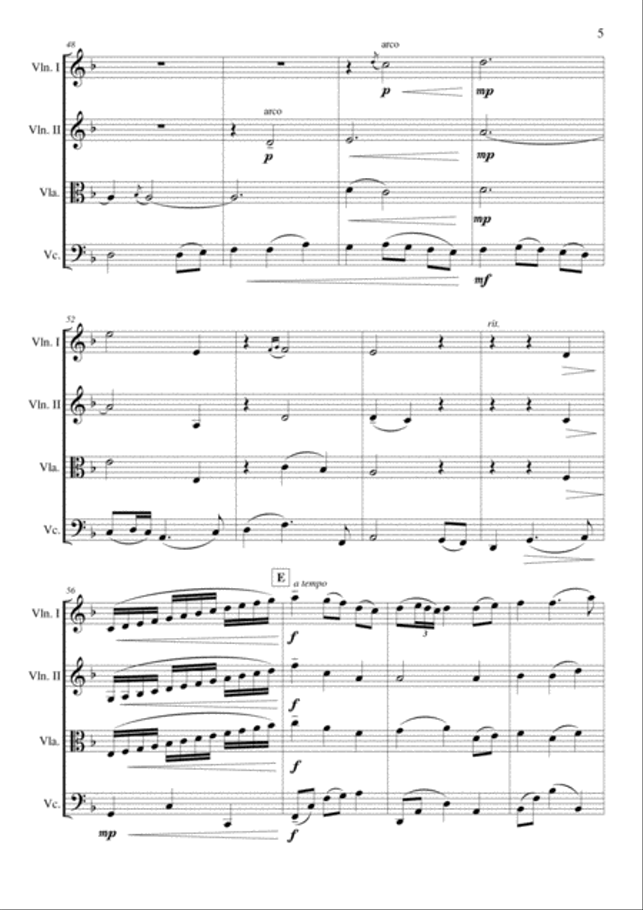 Eleanor Plunkett String Quartet scores gallery preview page 5